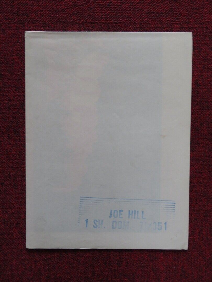 JOE HILL FOLDED US ONE SHEET POSTER THOMMY BERGGREN 1971 Movie posters