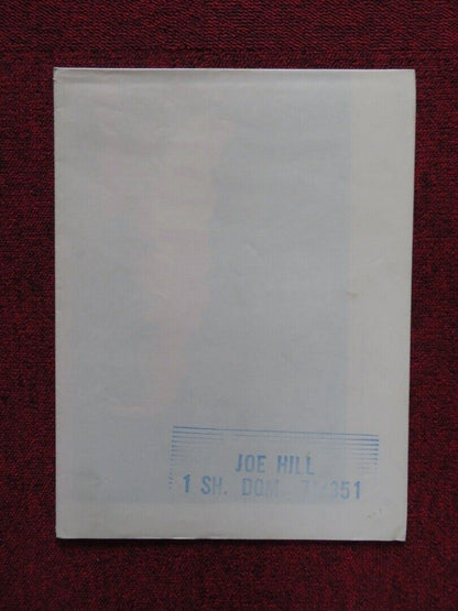 JOE HILL FOLDED US ONE SHEET POSTER THOMMY BERGGREN 1971 Movie posters