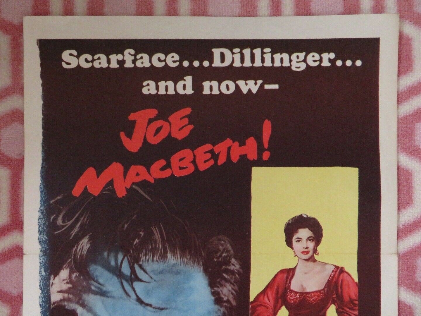 JOE MACBETH US INSERT (14"x 36") POSTER RUTH ROMAN PAUL DOUGLAS 1956 Movie posters