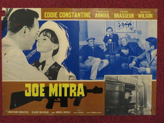 JOE MITRA / LUCKY JO ITALIAN FOTOBUSTA POSTER EDDIE CONTATINE PIERRE BRASSEUR Movie posters