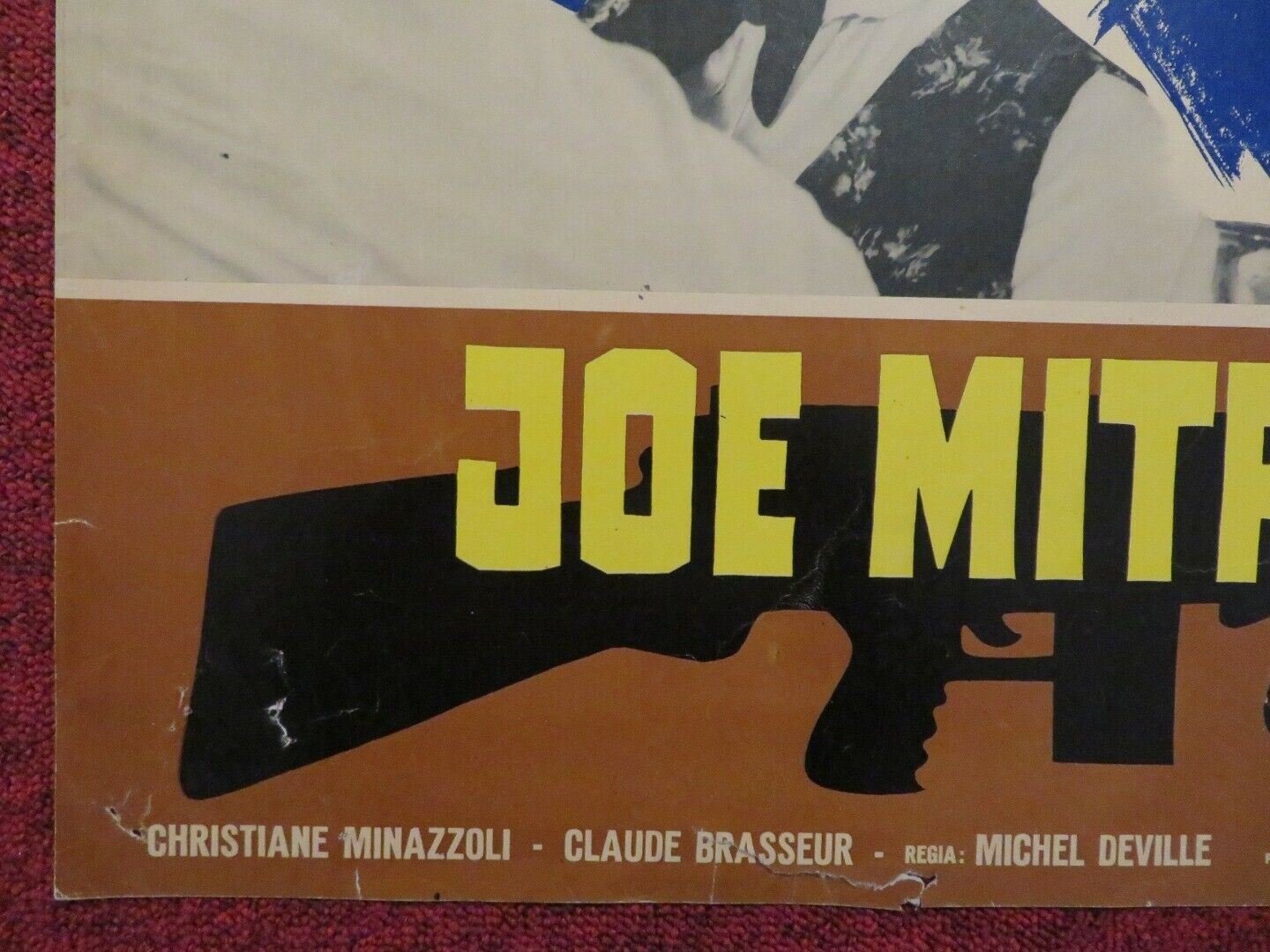JOE MITRA / LUCKY JO ITALIAN FOTOBUSTA POSTER EDDIE CONTATINE PIERRE BRASSEUR Movie posters