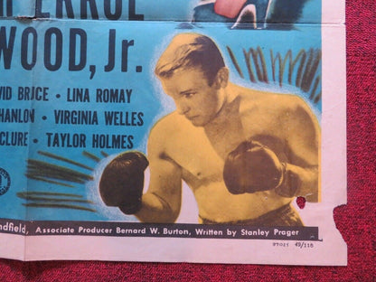 JOE PALOOKA IN THE BIG FIGHT FOLDED US ONE SHEET POSTER LEON ERROL 1949 Movie posters