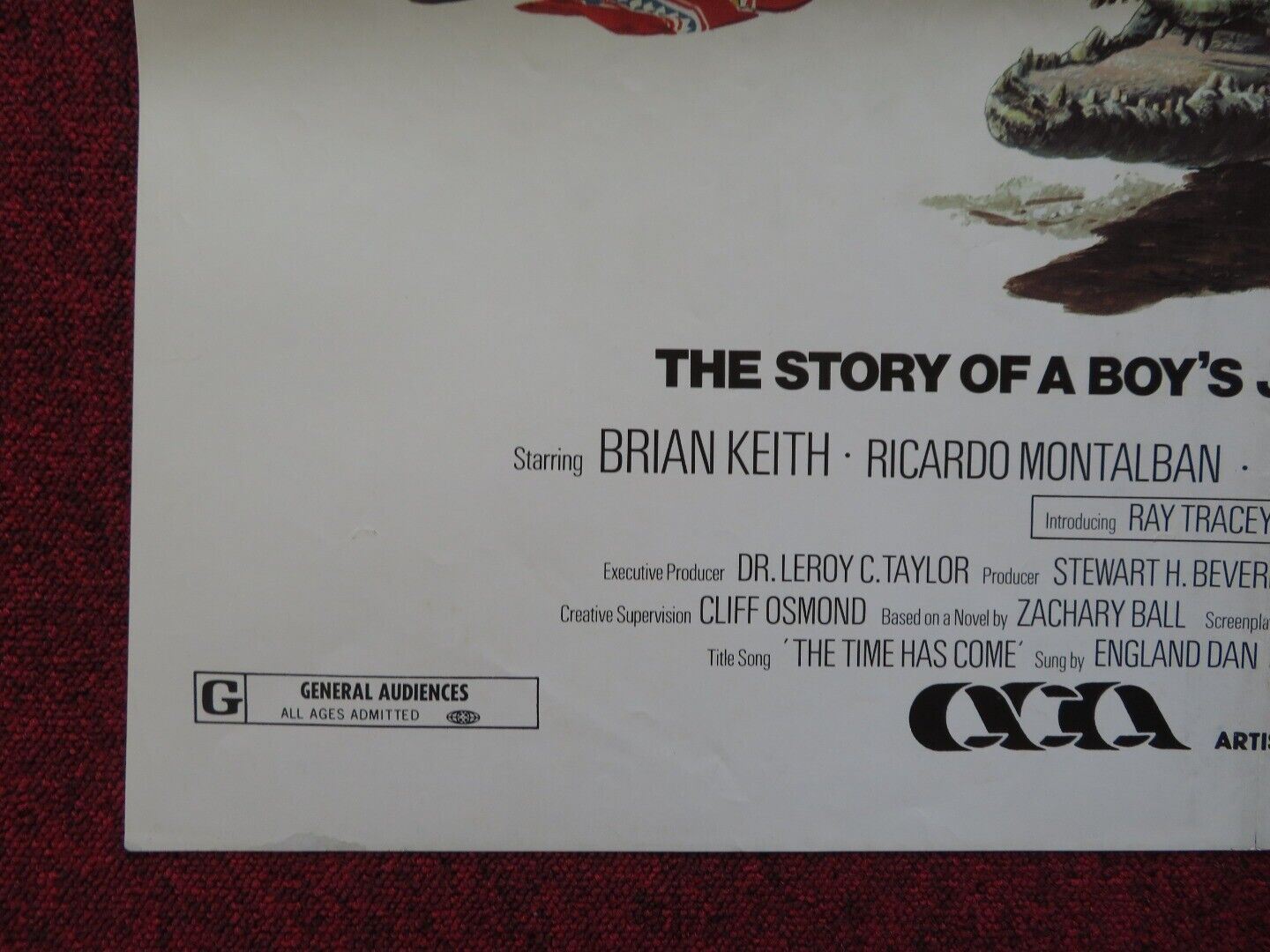 JOE PANTHER FOLDED US ONE SHEET POSTER BRIAN KEITH RICARDO MONTALBAN 1976 Movie posters