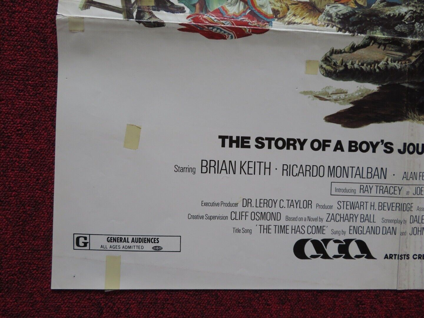 JOE PANTHER FOLDED US ONE SHEET POSTER BRIAN KEITH RICARDO MONTALBAN 1976 Rendezvous Cinema Movie posters