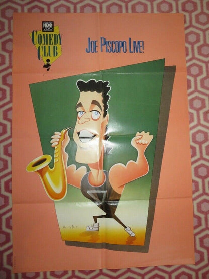 JOE PISCOPO LIVE VIDEO VHS POSTER FOLDED (26"X37") 1998 - Rendezvous Cinema
