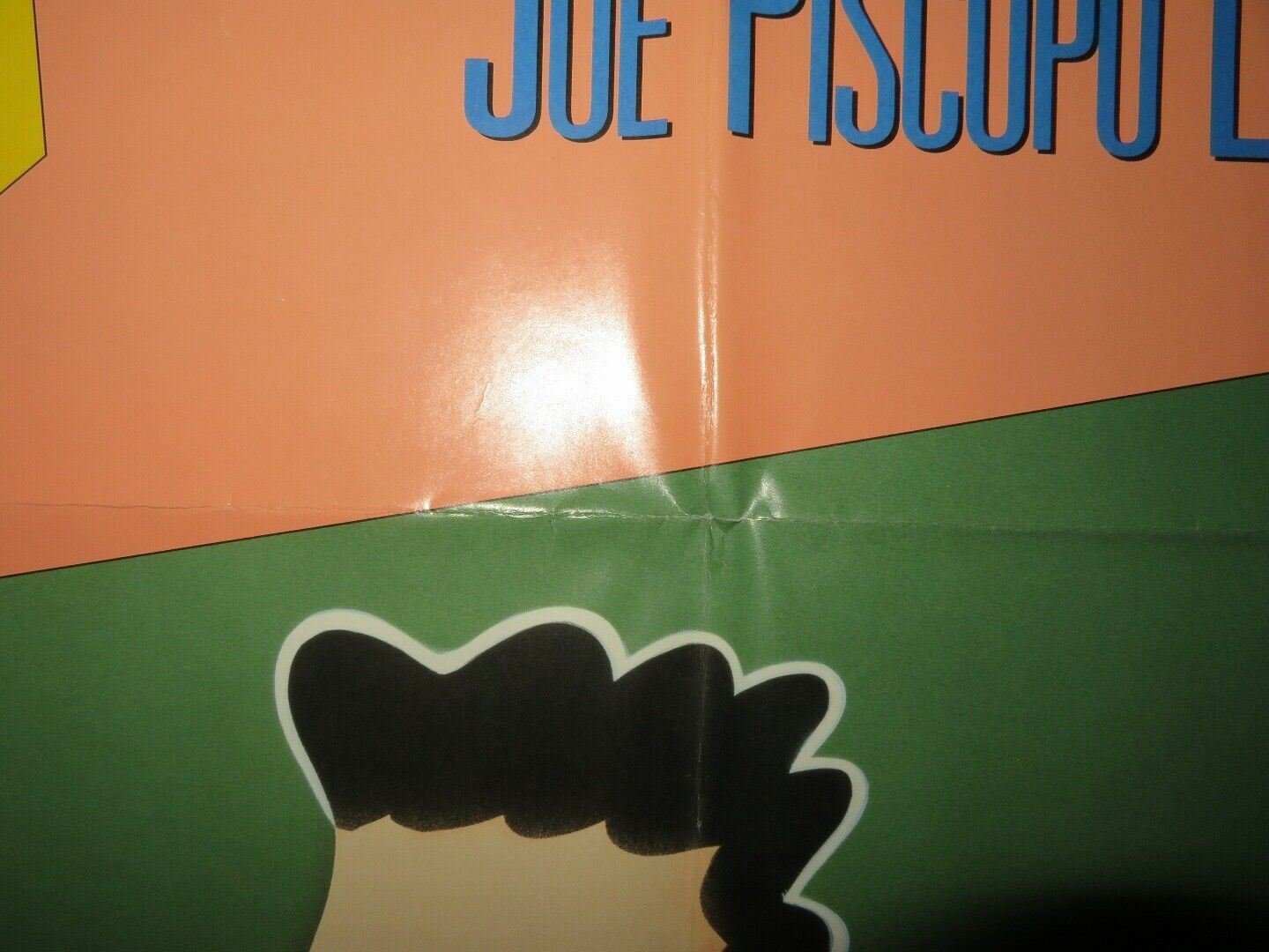 JOE PISCOPO LIVE VIDEO VHS POSTER FOLDED (26"X37") 1998 - Rendezvous Cinema