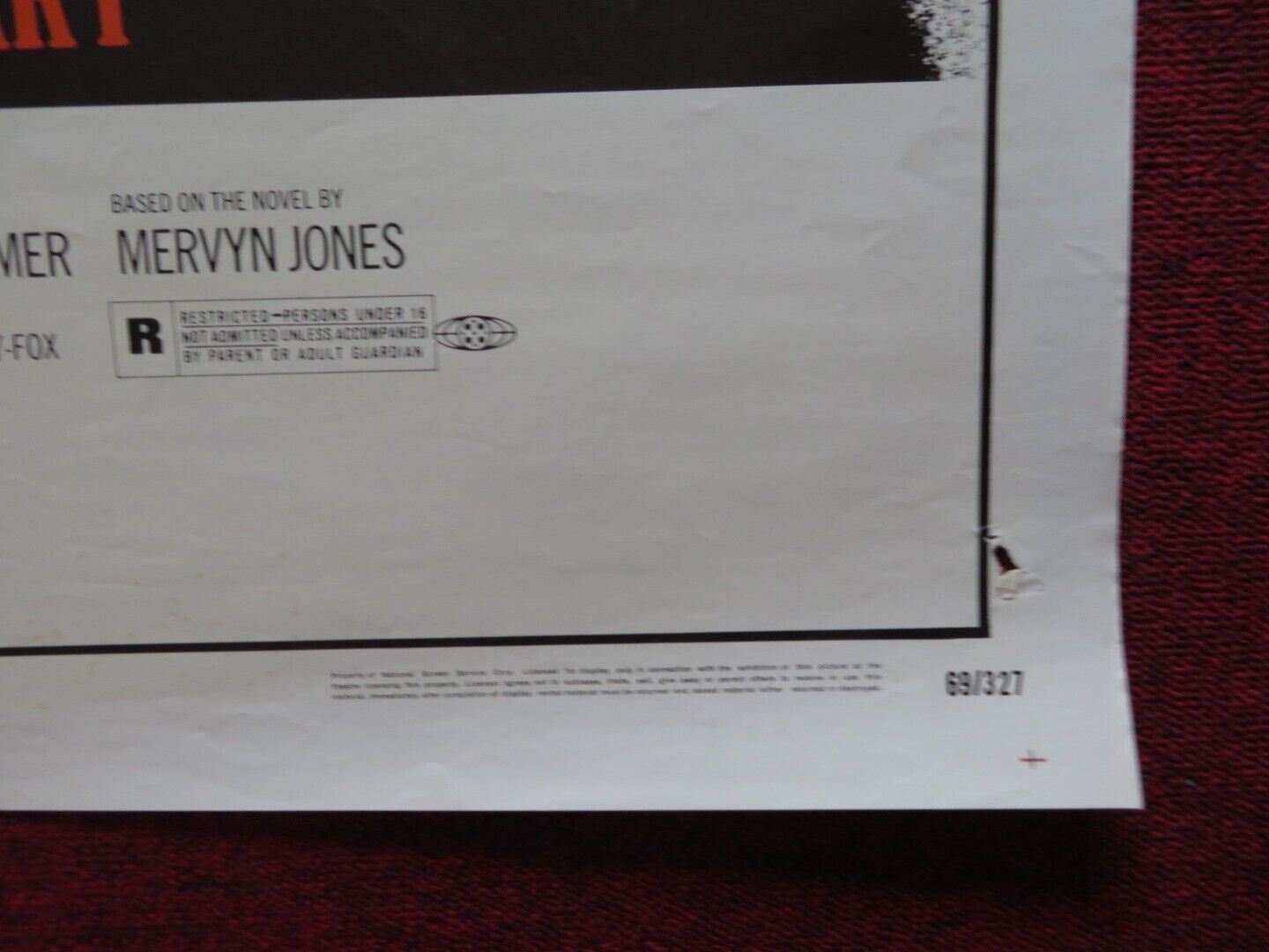 JOHN AND MARY FOLDED US ONE SHEET POSTER DUSTIN HOFFMAN MIA FARROW 1969 Movie posters