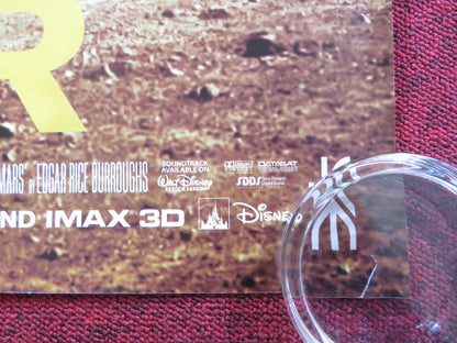 JOHN CARTER UK QUAD (30"x 40") ROLLED POSTER TAYLOR KITSCH LYNN COLLINS 2012 Rendezvous Cinema Movie posters