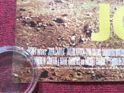 JOHN CARTER UK QUAD (30"x 40") ROLLED POSTER TAYLOR KITSCH LYNN COLLINS 2012 Rendezvous Cinema Movie posters