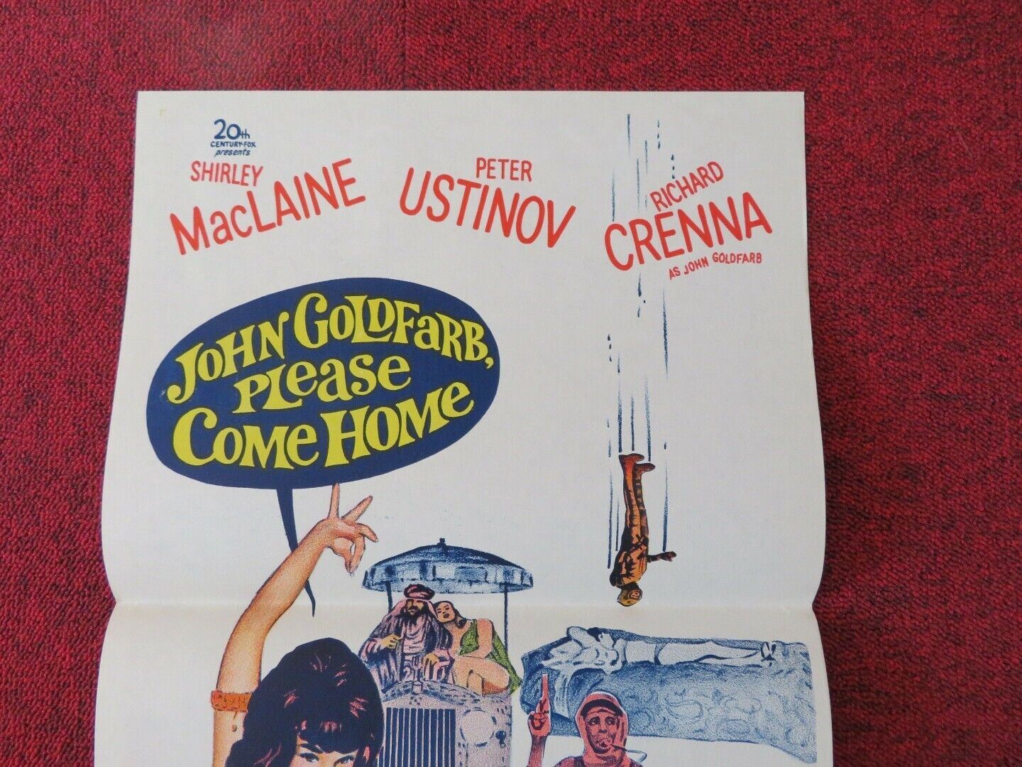 JOHN GOLDFARB PLEASE COME HOME FOLDED AUSTRALIAN DAYBILL POSTER SHIRLEY MACLAINE Movie posters