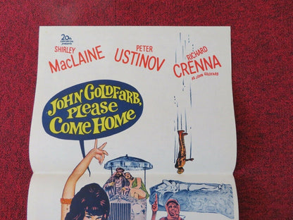 JOHN GOLDFARB PLEASE COME HOME FOLDED AUSTRALIAN DAYBILL POSTER SHIRLEY MACLAINE Movie posters