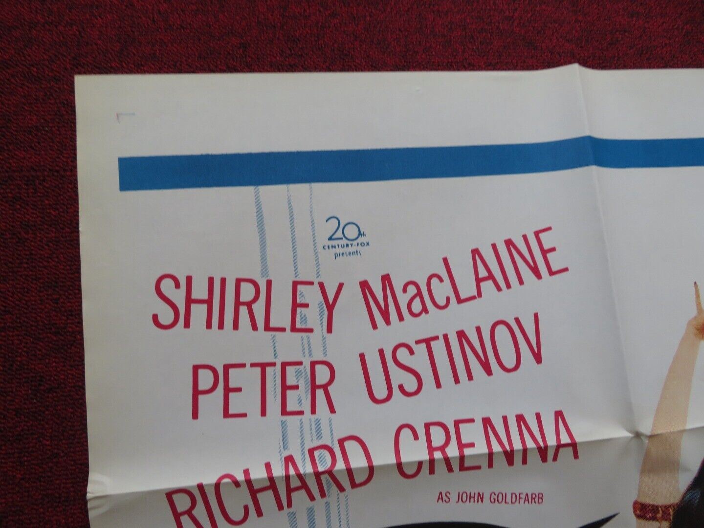 JOHN GOLDFARB PLEASE COME HOME FOLDED US ONE SHEET POSTER MACLAINE USTINOV 1964 Movie posters