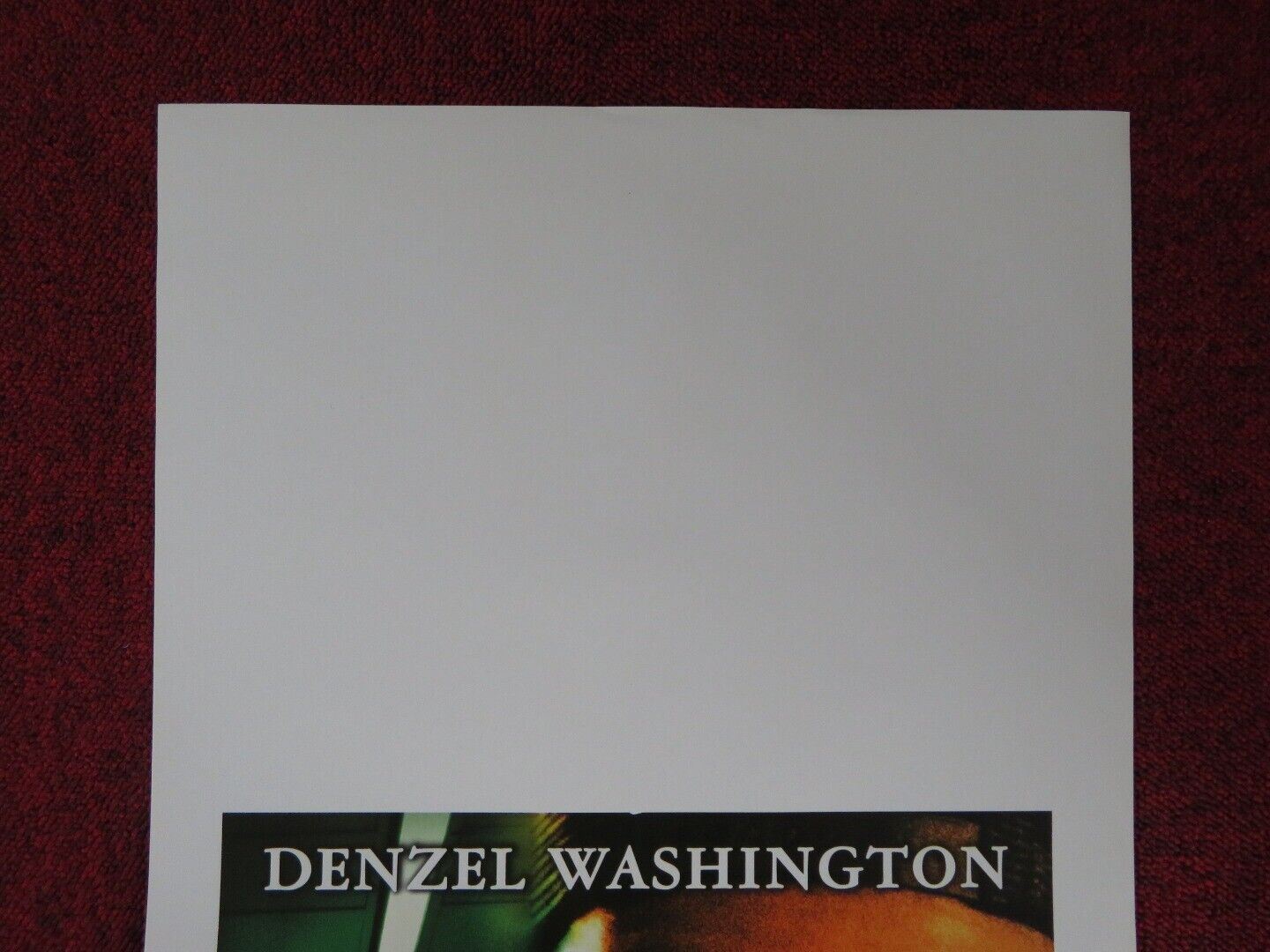 JOHN Q. ITALIAN LOCANDINA (27.5"x13") POSTER DENZEL WASHINGTON 2002 Movie posters