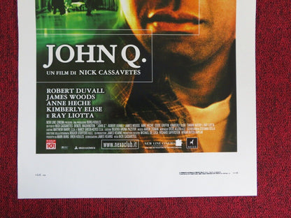 JOHN Q. ITALIAN LOCANDINA (27.5"x13") POSTER DENZEL WASHINGTON 2002 Movie posters