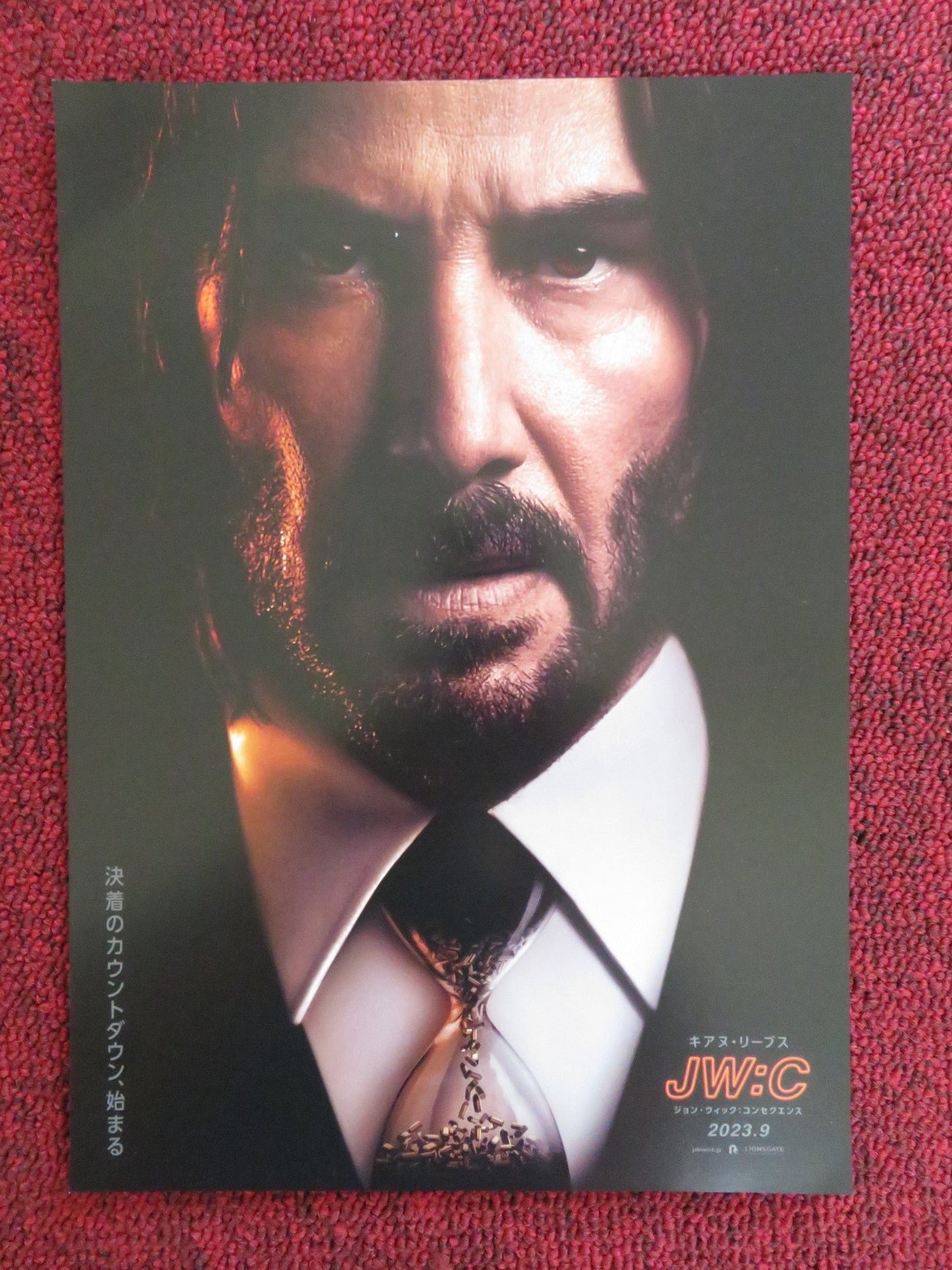 JOHN WICK CHAPTER 4 JAPANESE CHIRASHI (B5) POSTER KEANU REEVES FISHBURNE 2023 Rendezvous Cinema Movie posters