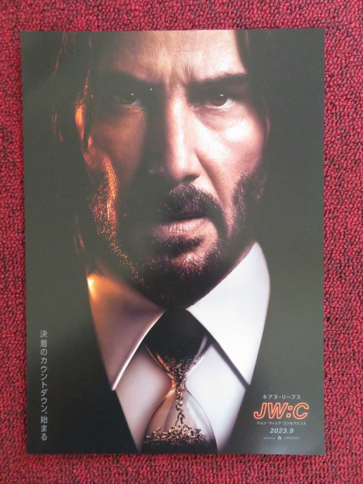 JOHN WICK CHAPTER 4 JAPANESE CHIRASHI (B5) POSTER KEANU REEVES FISHBURNE 2023 Rendezvous Cinema Movie posters