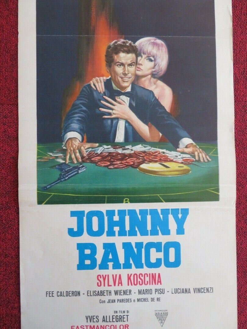 JOHNNY BANCO ITALIAN LOCANDINA (27.5"x13") POSTER HORST BUCHOLZ 1967 Movie posters