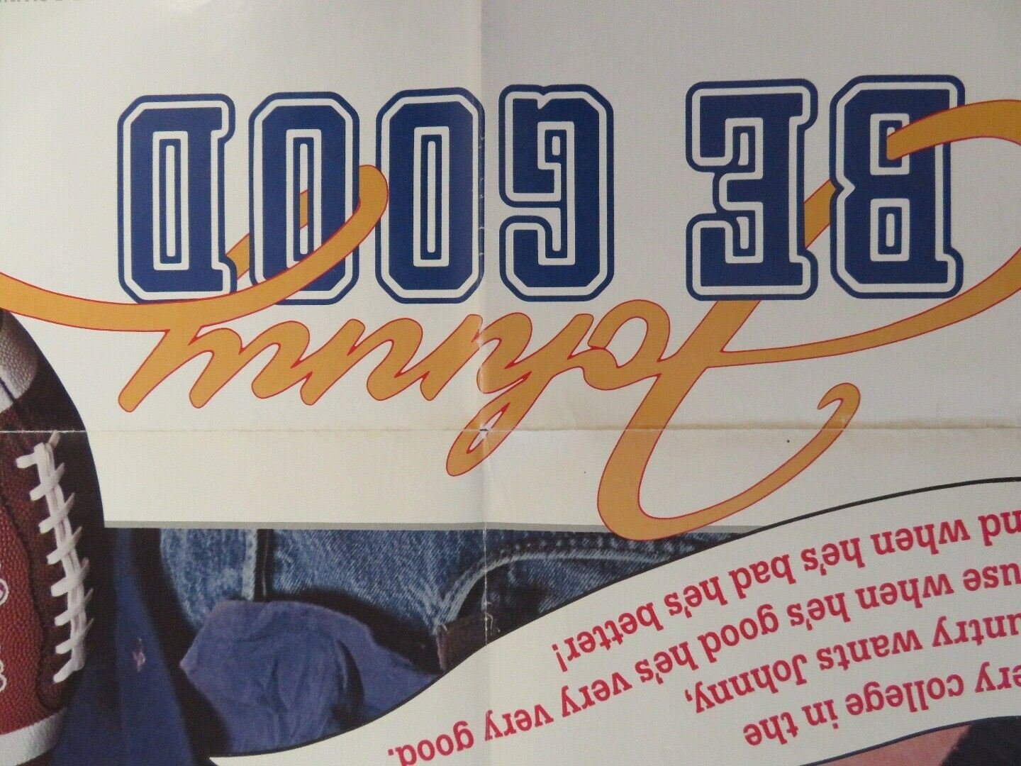 JOHNNY BE GOOD US ONE SHEET POSTER ROBERT DOWNEY, JR UMA THURMAN 1988 Rendezvous Cinema Movie posters