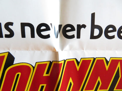 JOHNNY DANGEROUSLY FOLDED US ONE SHEET POSTER MICHAEL KEATON JOE PISCOPO 1984 Rendezvous Cinema Movie posters