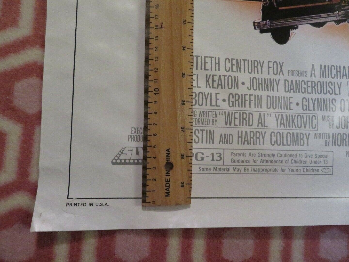 JOHNNY DANGEROUSLY US ONE SHEET ROLLED POSTER MICHAEL KEATON 1984 Movie posters