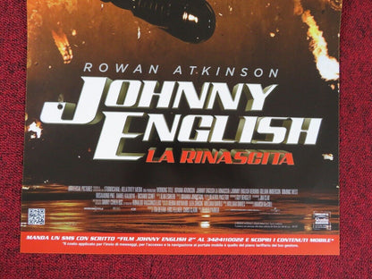 JOHNNY ENGLISH REBORN ITALIAN LOCANDINA (27.5"x12.5") POSTER ROWAN ATKINSON 2011 Movie posters