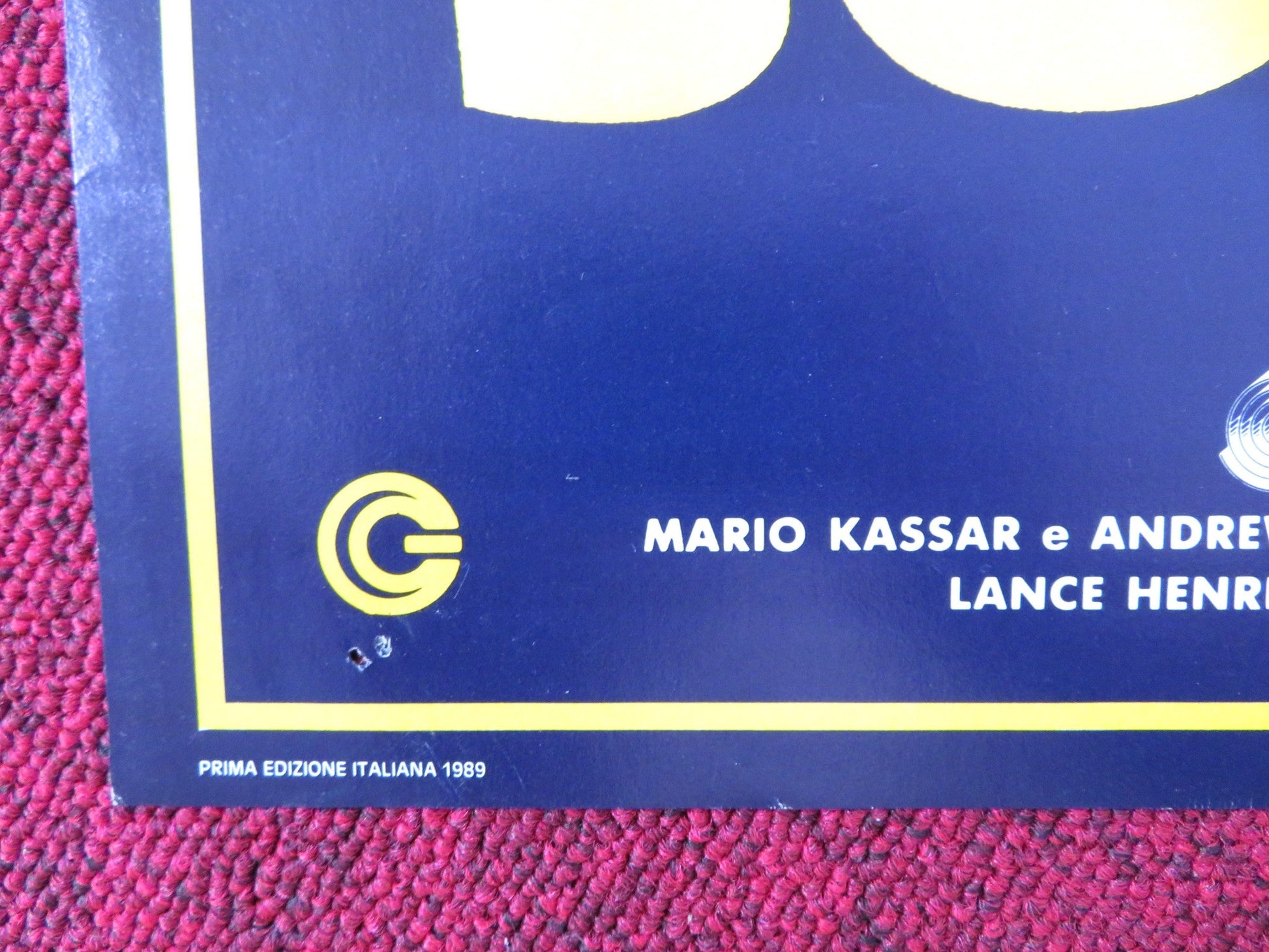 JOHNNY HANDSOME - B ITALIAN FOTOBUSTA POSTER MICKEY ROURKE ELLEN BARKIN 1989 Rendezvous Cinema Movie posters