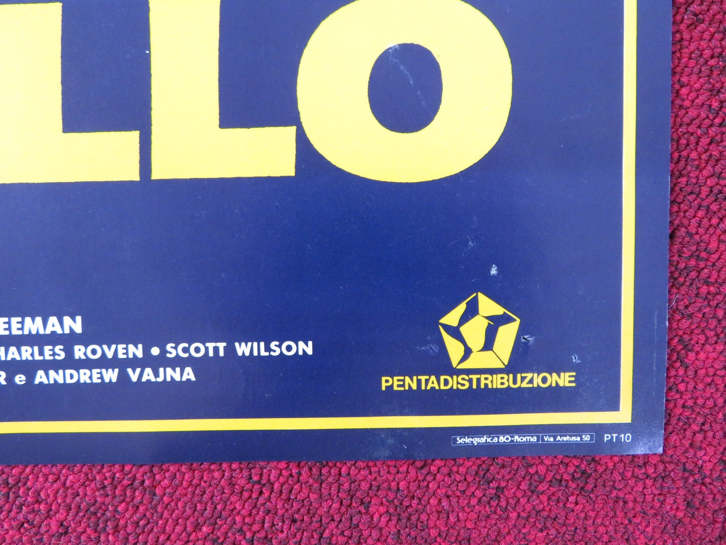 JOHNNY HANDSOME - B ITALIAN FOTOBUSTA POSTER MICKEY ROURKE ELLEN BARKIN 1989 Rendezvous Cinema Movie posters