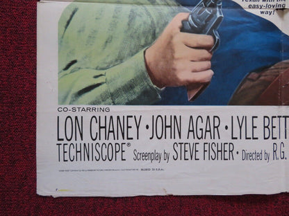 JOHNNY RENO FOLDED US ONE SHEET POSTER DANA ANDREWS JANE RUSSELL 1966 Movie posters