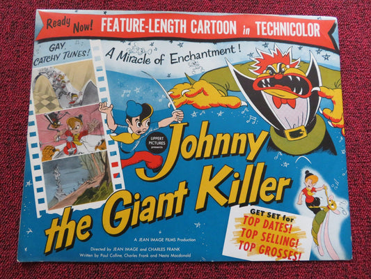 JOHNNY THE GIANT KILLER US PRESSBOOK UNCUT PAUL COLLINE 1953 Rendezvous Cinema Movie posters
