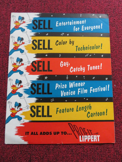 JOHNNY THE GIANT KILLER US PRESSBOOK UNCUT PAUL COLLINE 1953 Rendezvous Cinema Movie posters