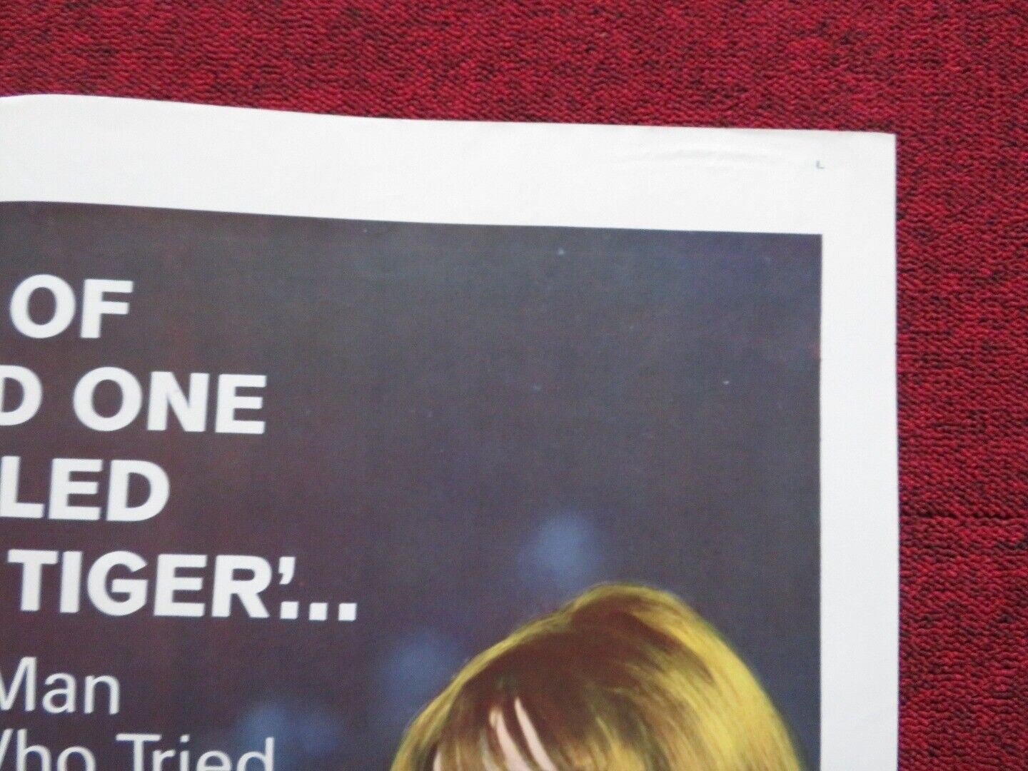 JOHNNY TIGER FOLDED US ONE SHEET POSTER ROBERT TAYLOR CHAD EVERETT 1966 - Rendezvous Cinema