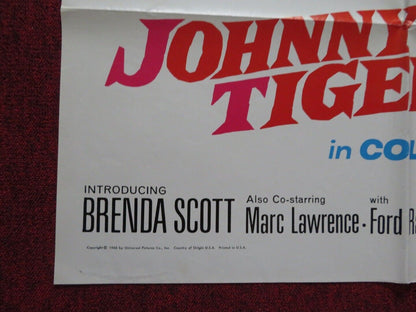 JOHNNY TIGER FOLDED US ONE SHEET POSTER ROBERT TAYLOR CHAD EVERETT 1966 - Rendezvous Cinema