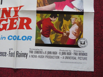 JOHNNY TIGER FOLDED US ONE SHEET POSTER ROBERT TAYLOR CHAD EVERETT 1966 - Rendezvous Cinema