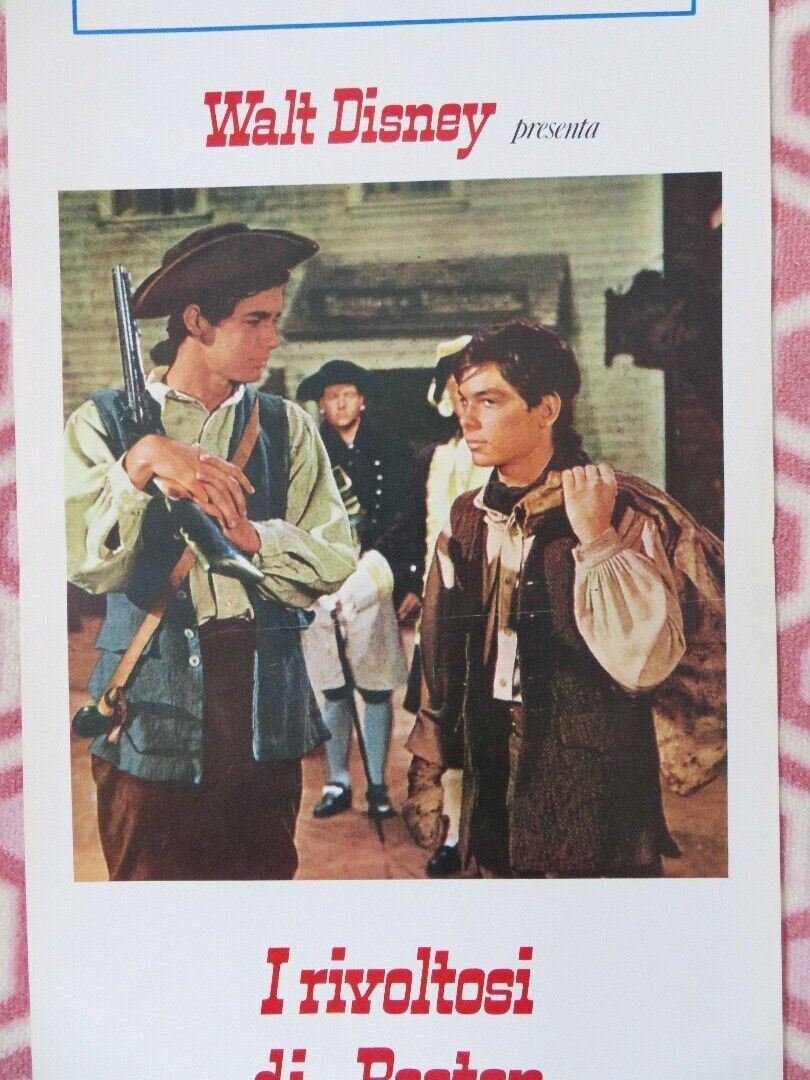 Johnny Tremain ITALIAN LOCANDINA (27.5"x 13") POSTER DISNEY 1957 Movie posters