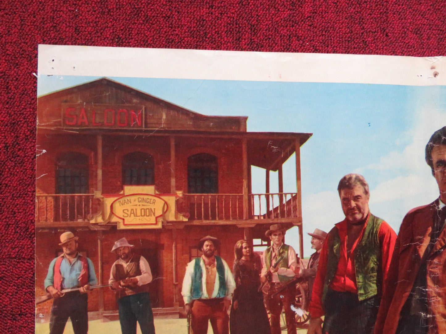 JOHNNY WEST IL MANCINO ITALIAN FOGLIO POSTER DICK PALMER MIKE ANTHONY 1965 Rendezvous Cinema Movie posters