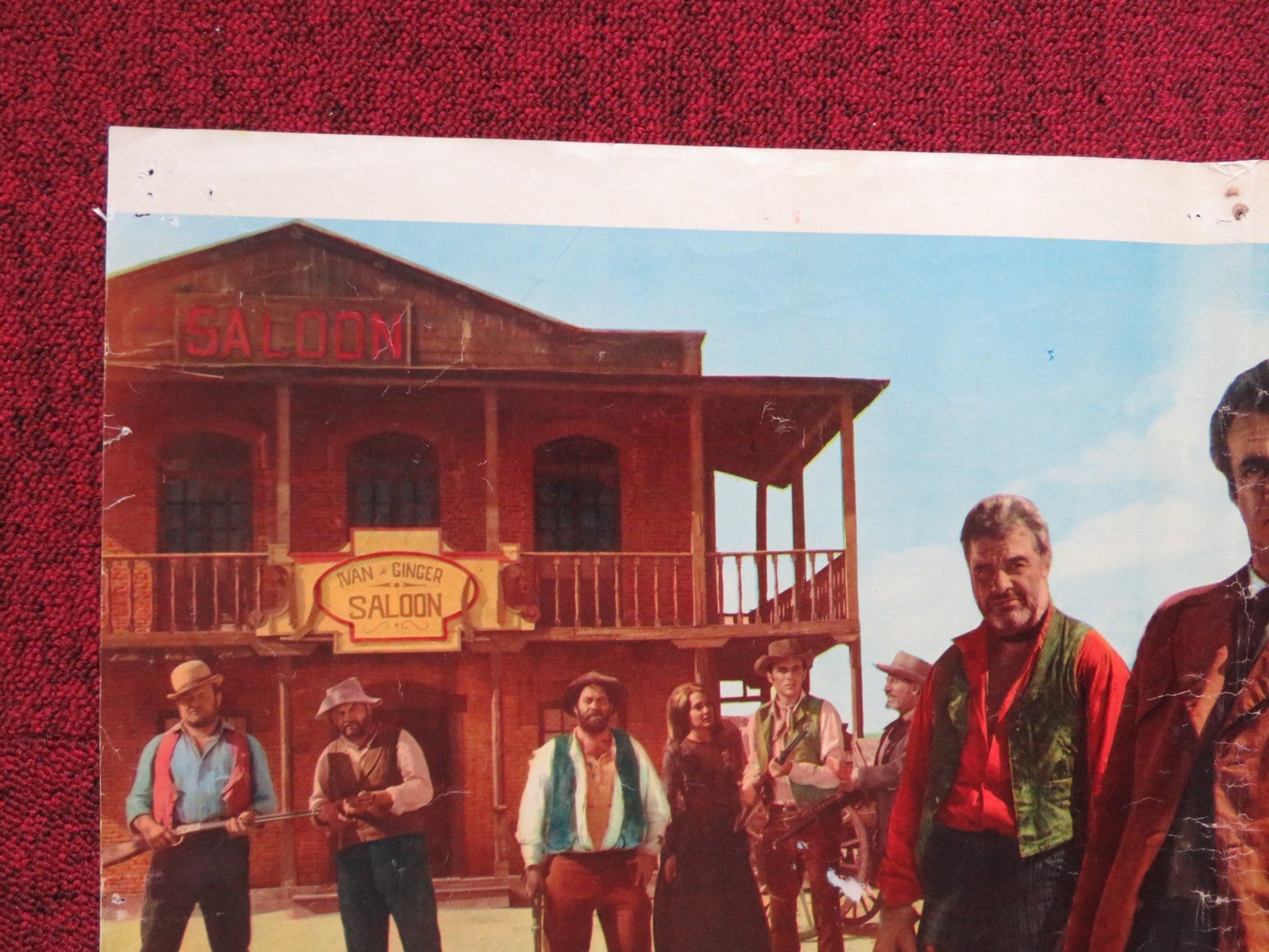 JOHNNY WEST IL MANCINO ITALIAN FOGLIO POSTER DICK PALMER MIKE ANTHONY 1965 Rendezvous Cinema Movie posters