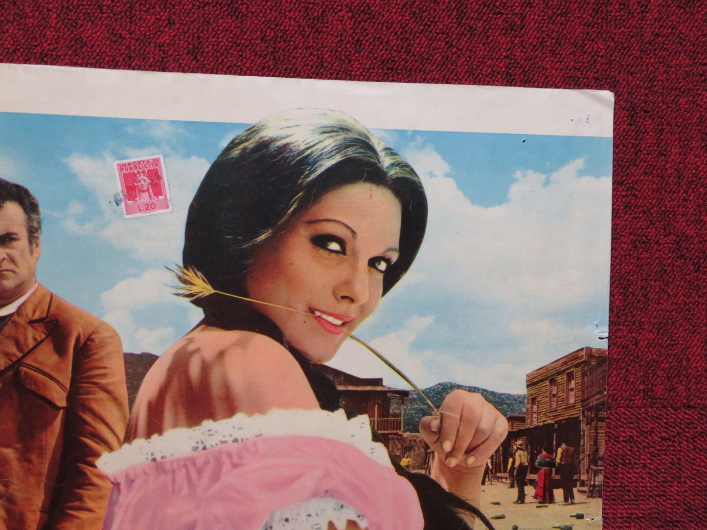 JOHNNY WEST IL MANCINO ITALIAN FOGLIO POSTER DICK PALMER MIKE ANTHONY 1965 Rendezvous Cinema Movie posters