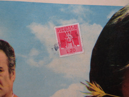 JOHNNY WEST IL MANCINO ITALIAN FOGLIO POSTER DICK PALMER MIKE ANTHONY 1965 Rendezvous Cinema Movie posters