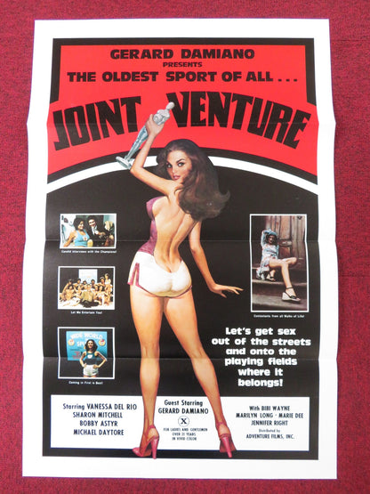 JOINT VENTURE US TRI FOLDED ONE SHEET ROLLED POSTER VANESSA DEL RIO 1977 Rendezvous Cinema Movie posters
