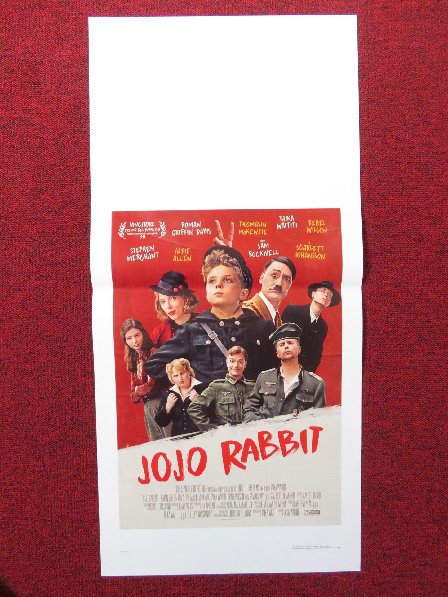 JOJO RABBIT ITALIAN LOCANDINA POSTER SAM ROCKWELL TAIKA WAITITI 2019 Rendezvous Cinema Movie posters