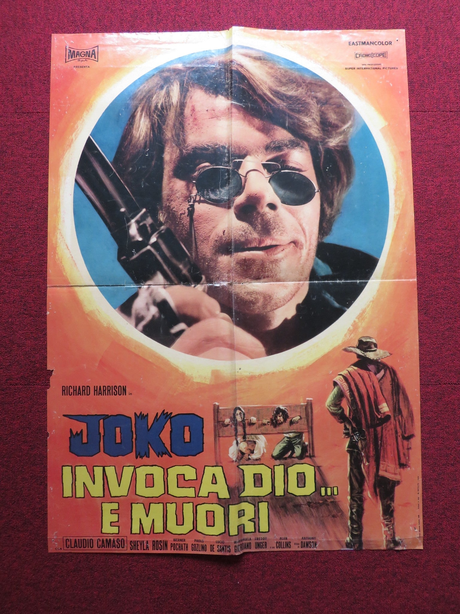 JOKO INVOCA DIO E MUORI ITALIAN FOGLIO POSTER RICHARD HARRISON CAMASO 1968 Rendezvous Cinema Movie posters