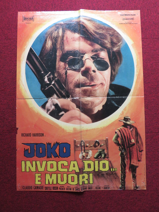 JOKO INVOCA DIO E MUORI ITALIAN FOGLIO POSTER RICHARD HARRISON CAMASO 1968 Rendezvous Cinema Movie posters
