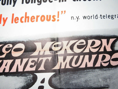 JOLLY BAD FELLOW / They All Died Laughing US ONE SHEET POSTER 1964 Movie posters