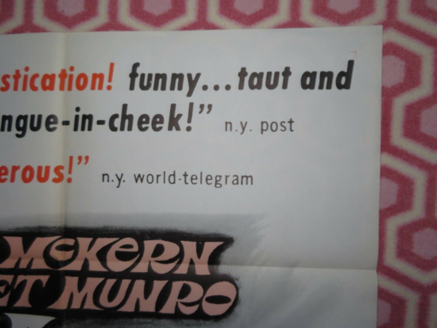 JOLLY BAD FELLOW / They All Died Laughing US ONE SHEET POSTER 1964 Movie posters