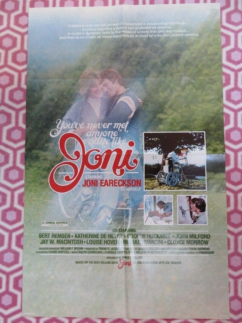JONI US ONE SHEET POSTER JONI EARECKSON BERT REMSEN 1979 Movie posters