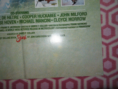 JONI US ONE SHEET POSTER JONI EARECKSON BERT REMSEN 1979 Movie posters