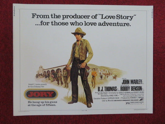 JORY US HALF SHEET (22"x 28") POSTER JOHN MARLEY B.J.THOMAS 1972 Movie posters