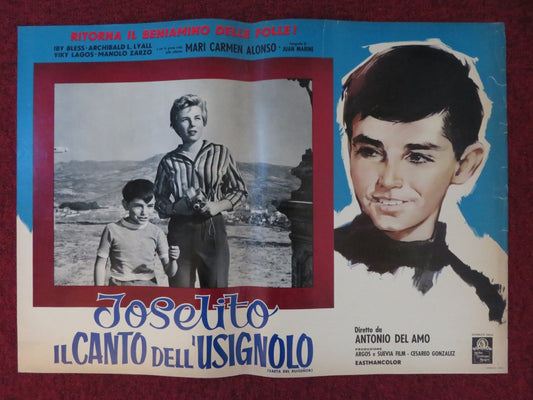 JOSELITO / ESCUCHA MI CANCION - A ITALIAN FOTOBUSTA POSTER MARQUEZ 1959 Rendezvous Cinema Movie posters