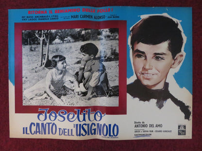 JOSELITO / ESCUCHA MI CANCION - B ITALIAN FOTOBUSTA POSTER MARQUEZ 1959 Rendezvous Cinema Movie posters
