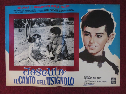 JOSELITO / ESCUCHA MI CANCION - B ITALIAN FOTOBUSTA POSTER MARQUEZ 1959 Rendezvous Cinema Movie posters